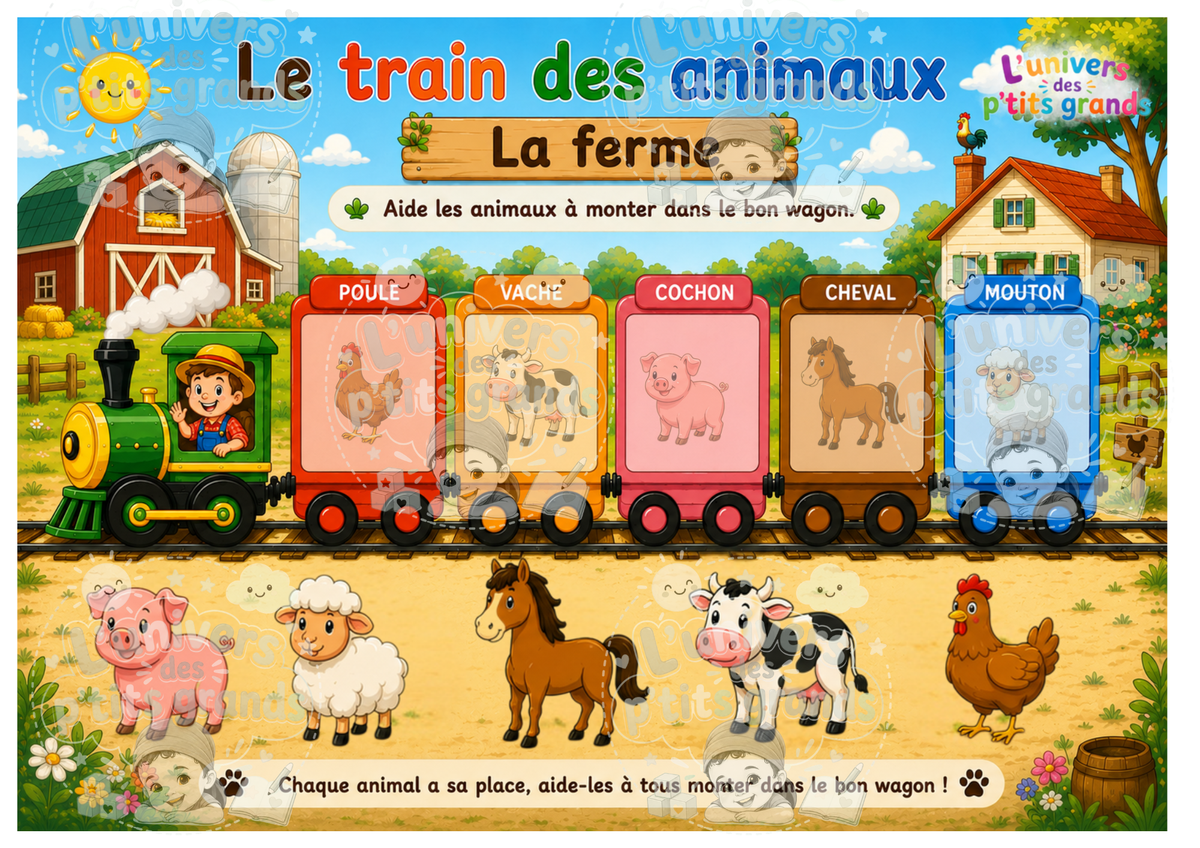 🚂 Le Train des Animaux – Carnet éducatif