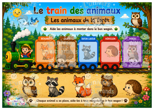 🚂 Le Train des Animaux – Carnet éducatif