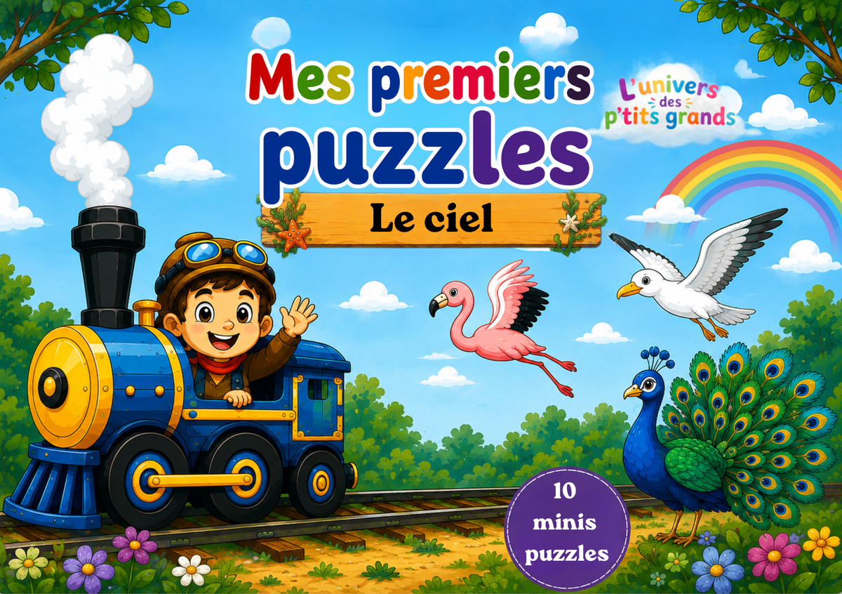🧩 Mes Premiers Puzzles 🦁🐠🦉🐄🦜
