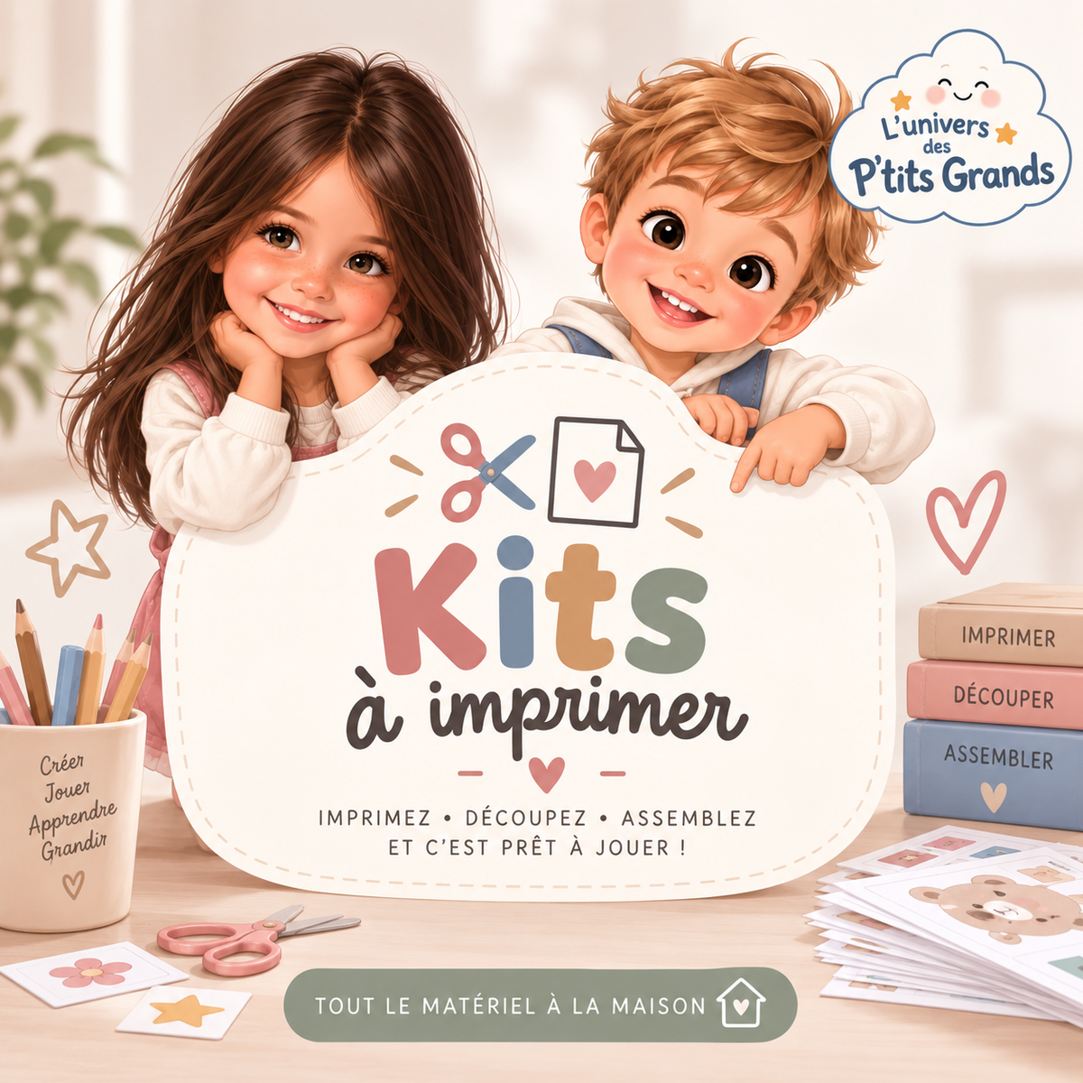 ✂️ Les P’tits Kits – Je prépare, j’assemble & je joue ! 🌈