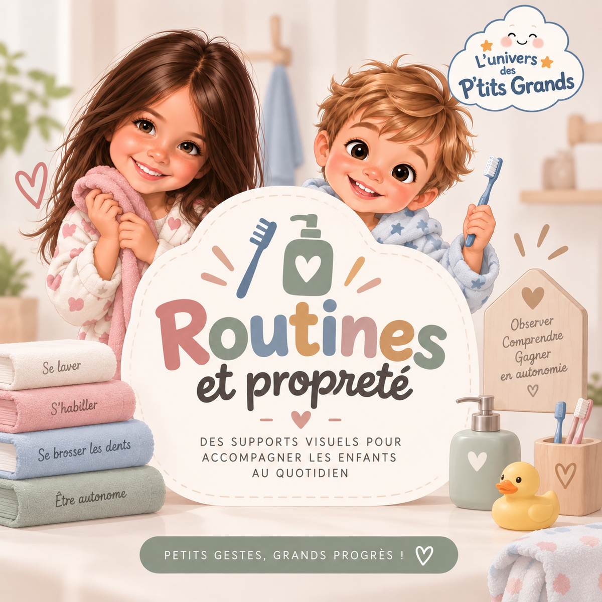 ⭐ Mission Propreté – Tableau de motivation personnalisé