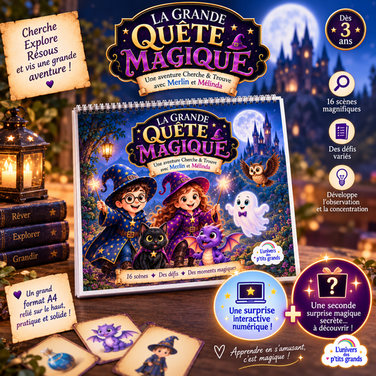 ✨ La Grande Quête Magique – Cherche & Trouve | Dès 3 ans livret d'activité