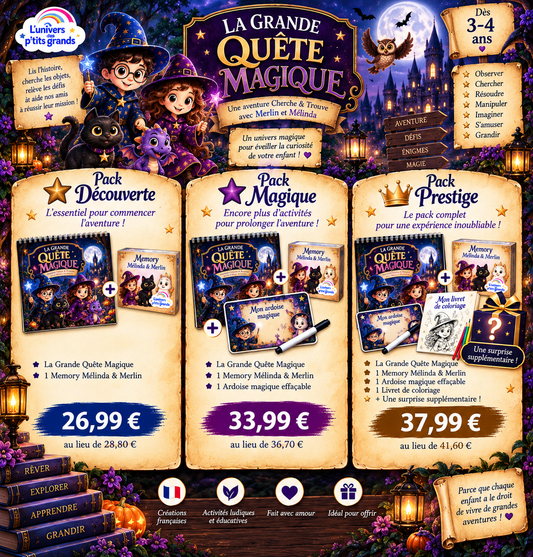 ✨ PACK LA GRANDE QUÊTE MAGIQUE – DÈS 3 ANS