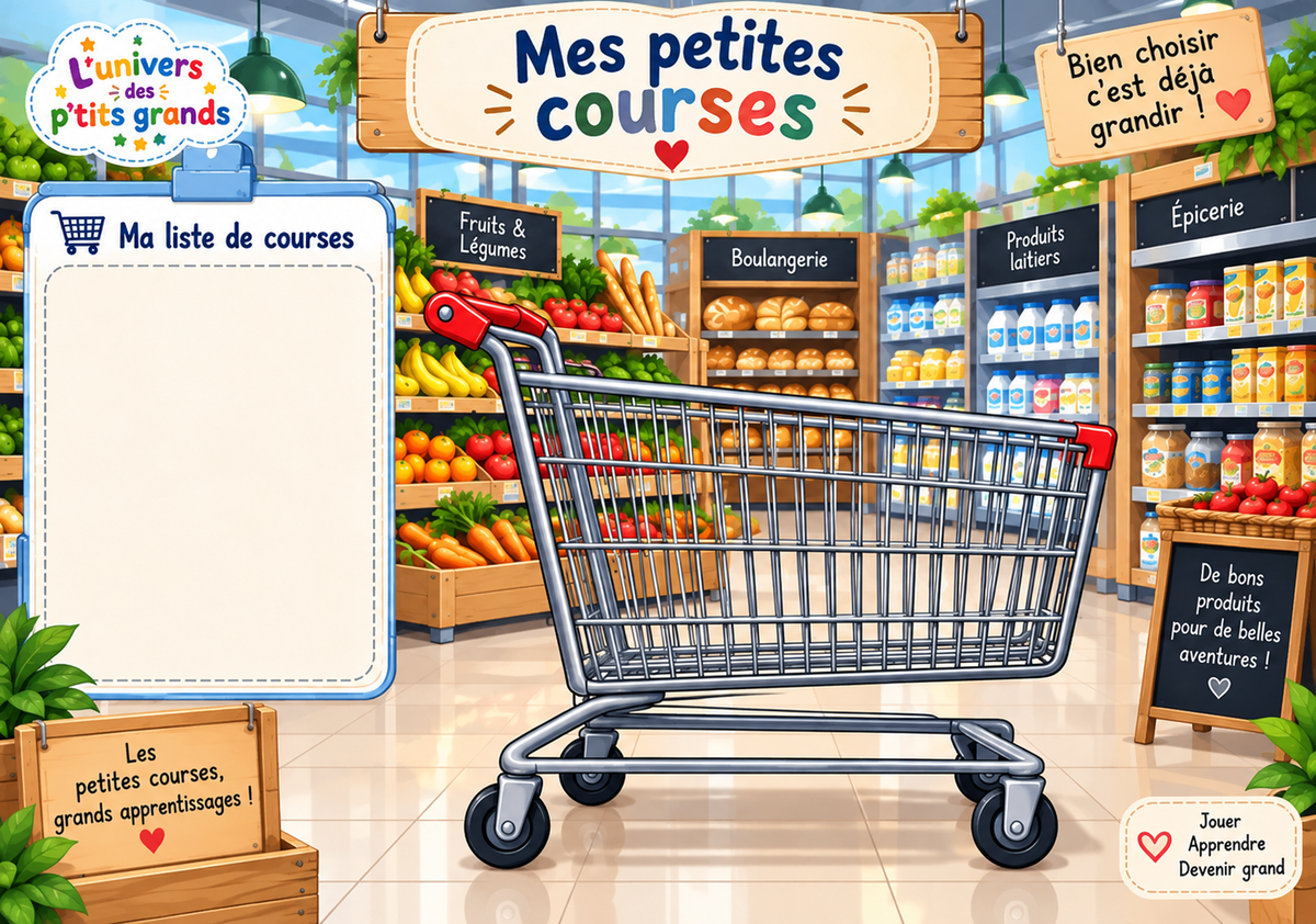 🛒 MES PETITES COURSES – PDF IMPRIMABLE