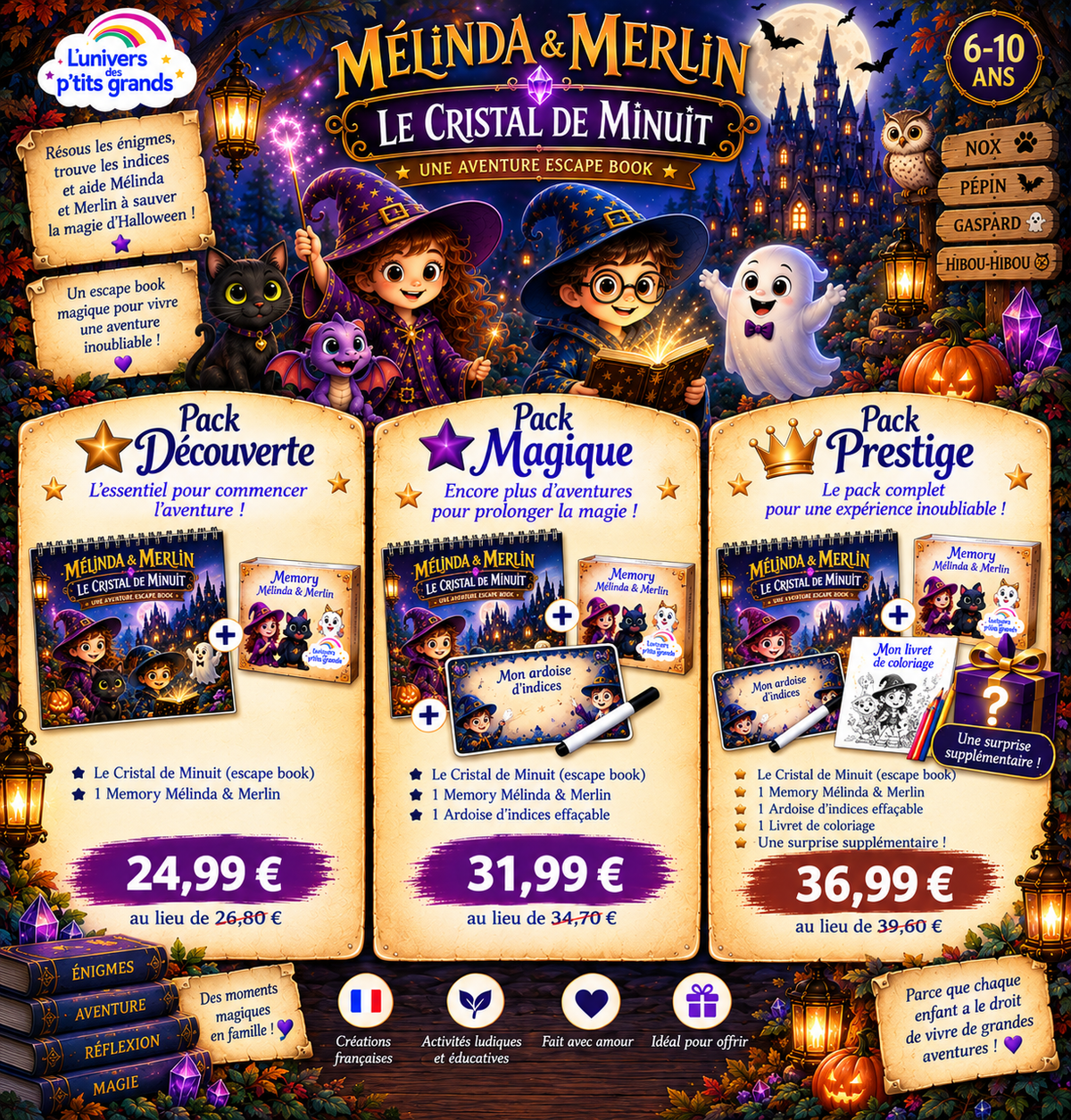 Pack - Le cristal de Minuit