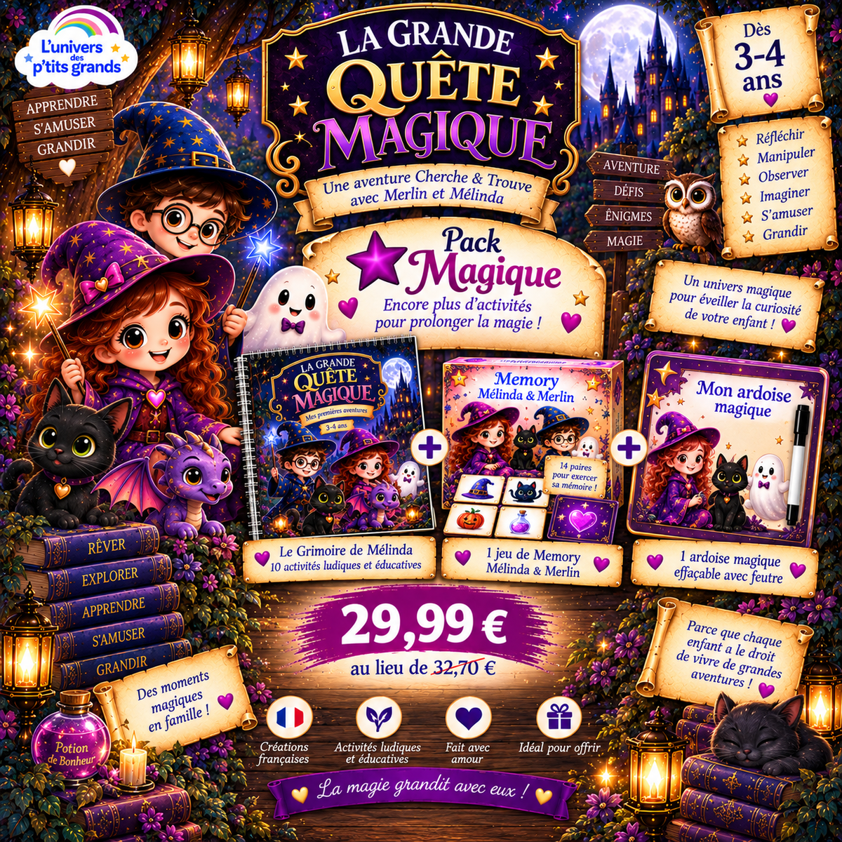 ✨ PACK LA GRANDE QUÊTE MAGIQUE – DÈS 3 ANS