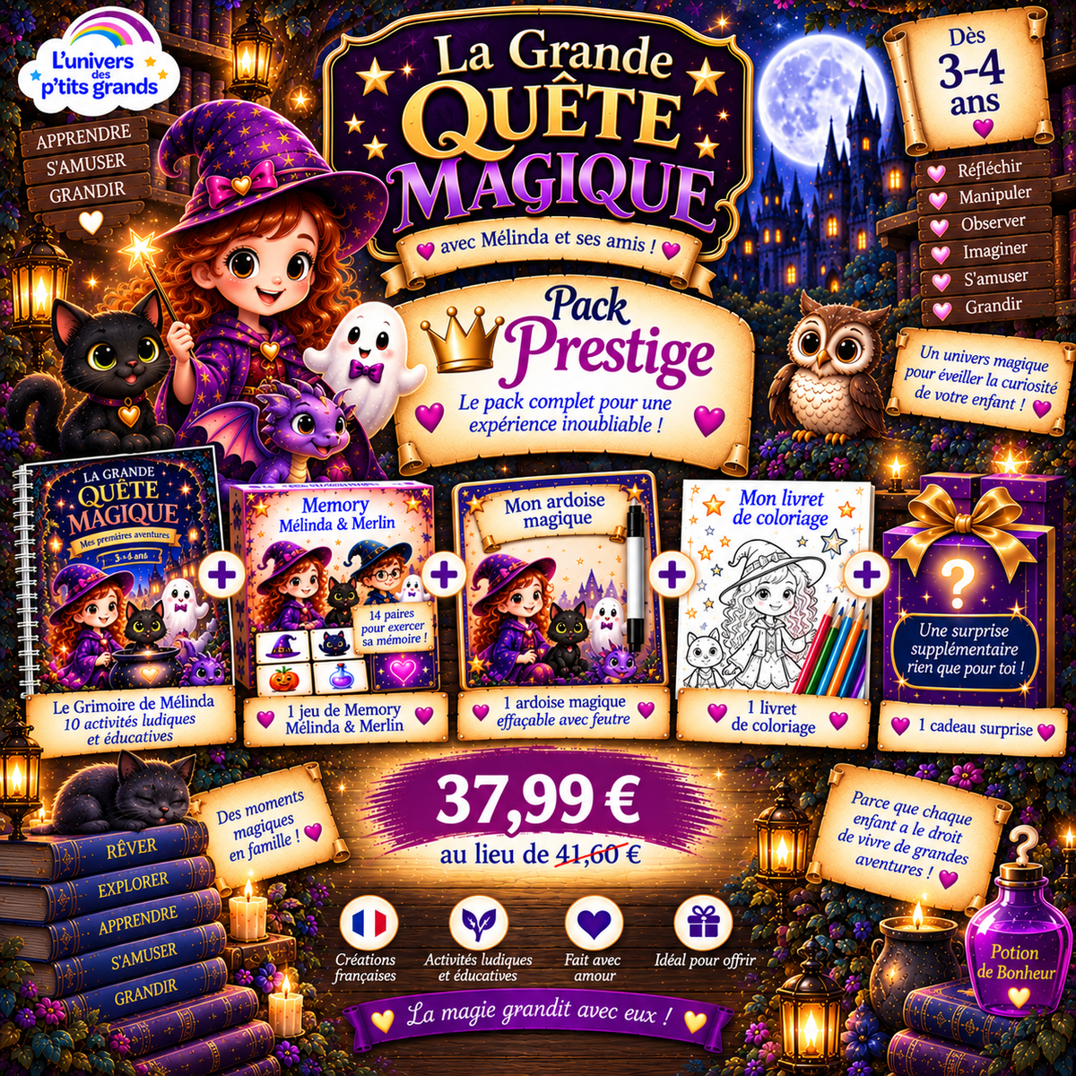 ✨ PACK LA GRANDE QUÊTE MAGIQUE – DÈS 3 ANS