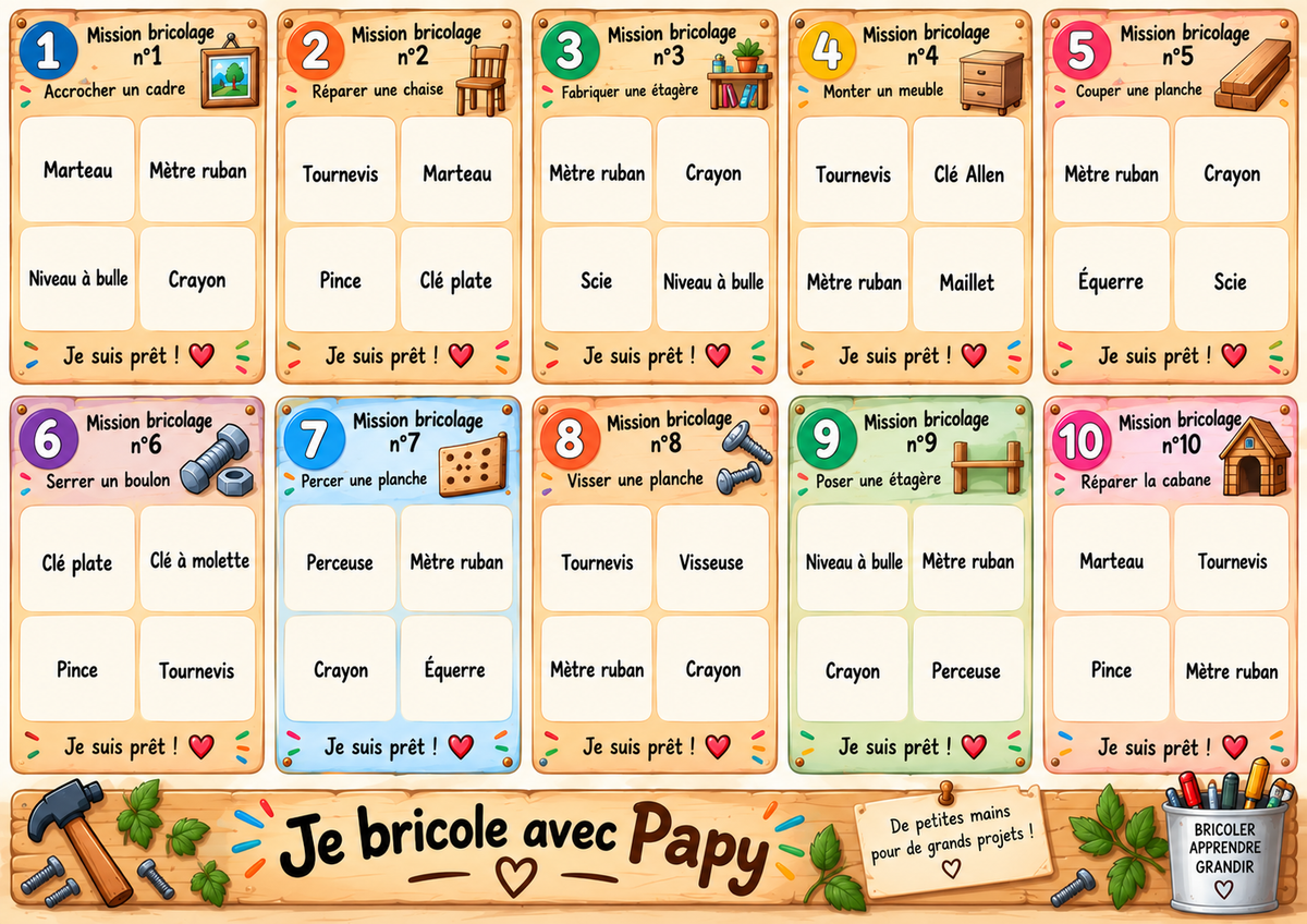 Je bricole avec papa