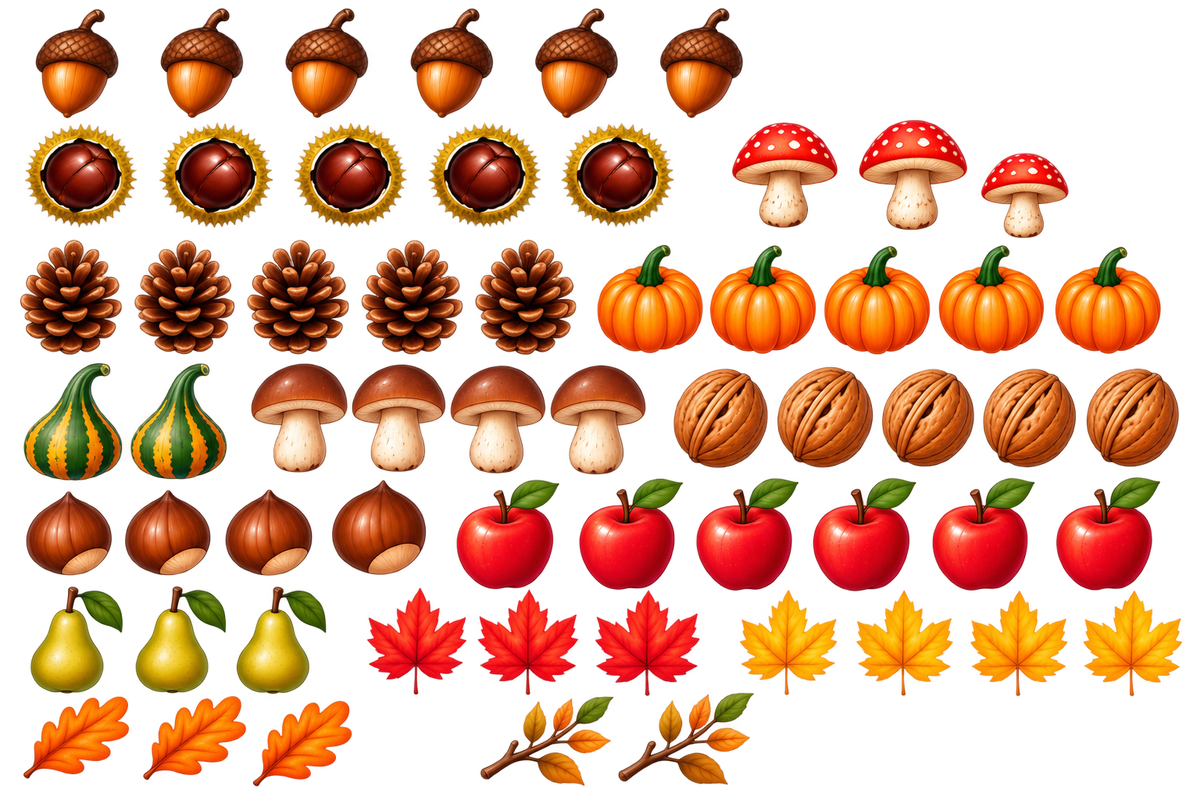 🍂 Mon Panier d’Automne – PDF imprimable | Jeu éducatif évolutif dès 3 ans