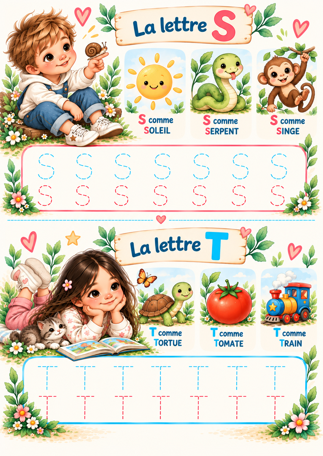 🌈 La Ronde des Lettres – PDF imprimable