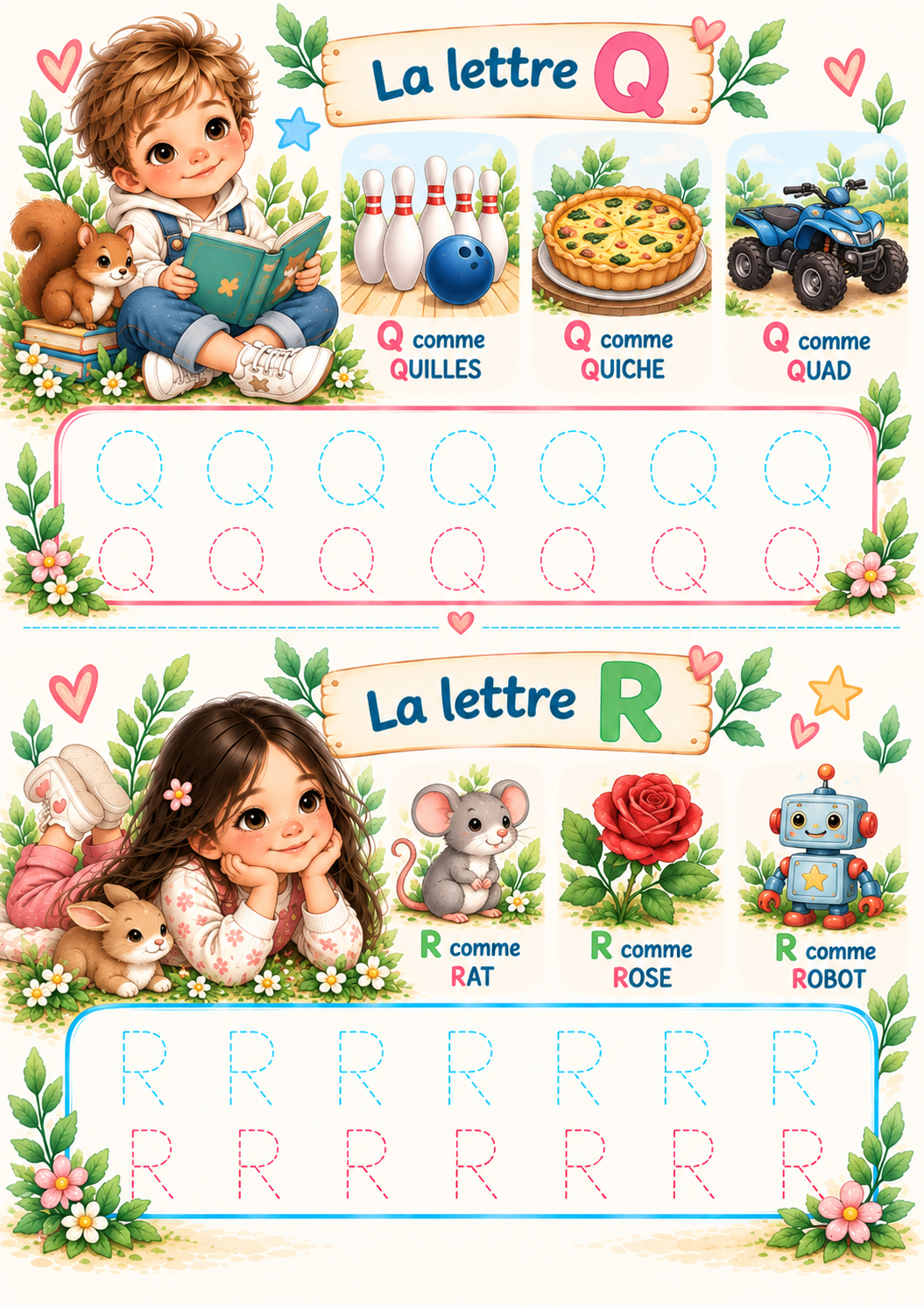 🌈 La Ronde des Lettres – PDF imprimable