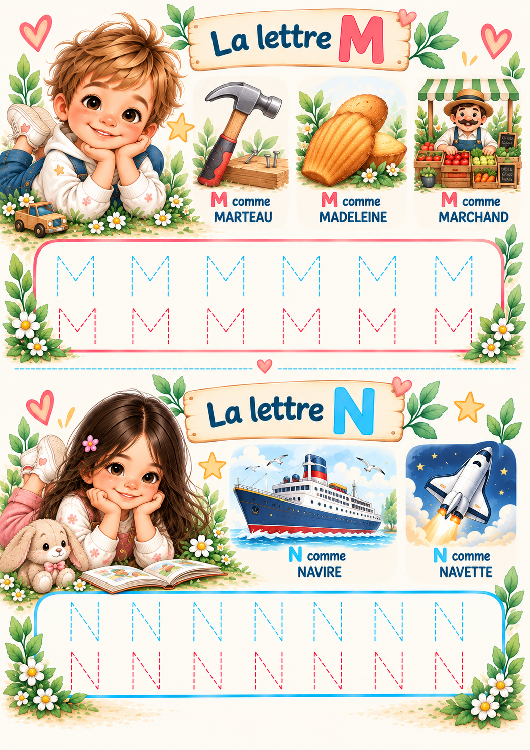 🌈 La Ronde des Lettres – PDF imprimable