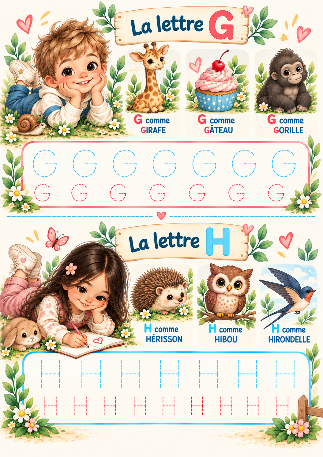 🌈 La Ronde des Lettres – PDF imprimable