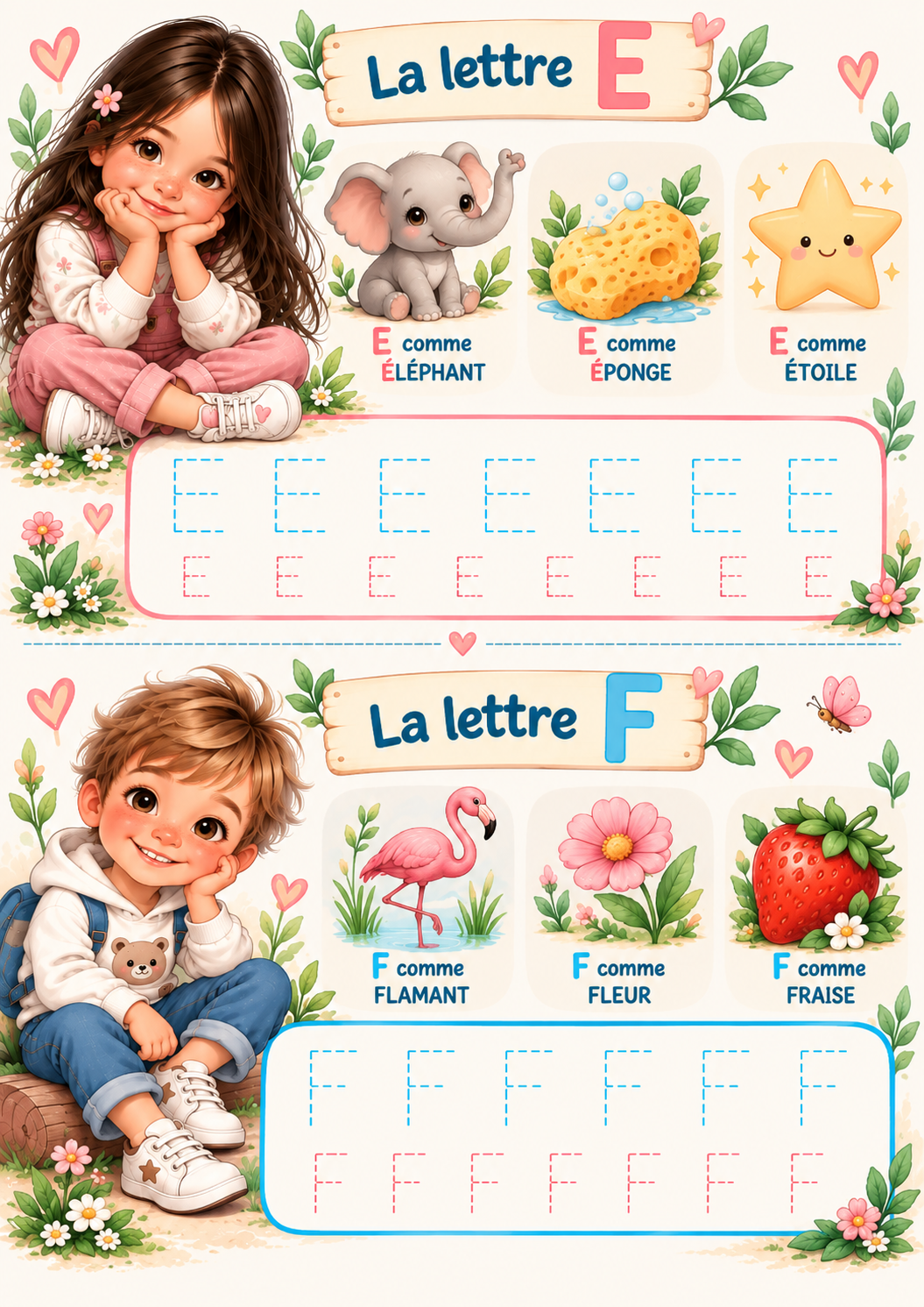 🌈 La Ronde des Lettres – PDF imprimable