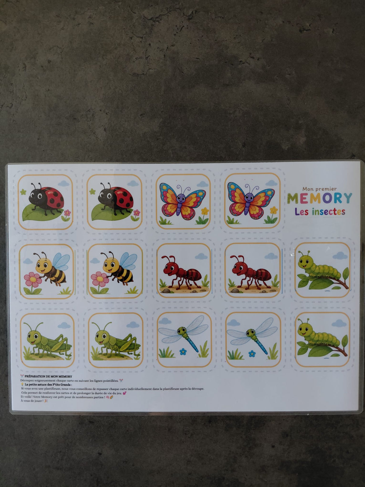 🧠🌈 Mon Premier Memory – Kit à assembler soi-même