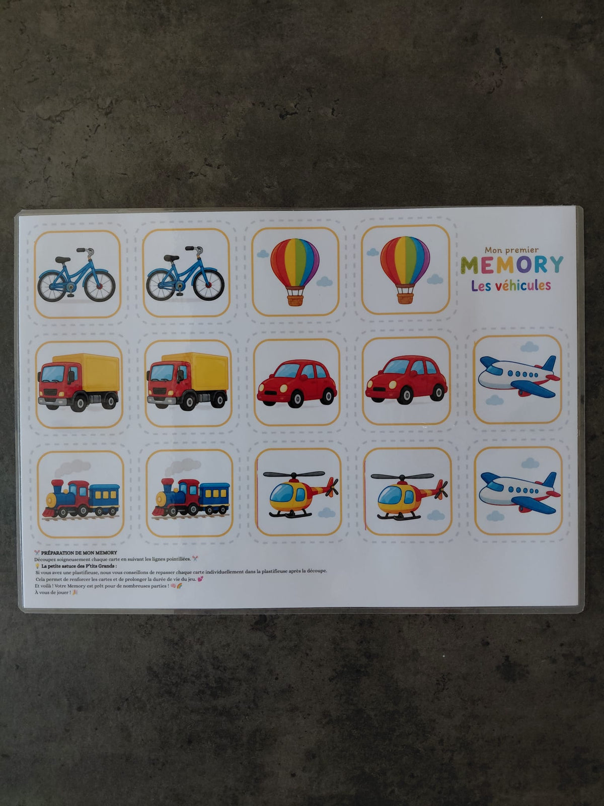 🧠🌈 Mon Premier Memory – Kit à assembler soi-même