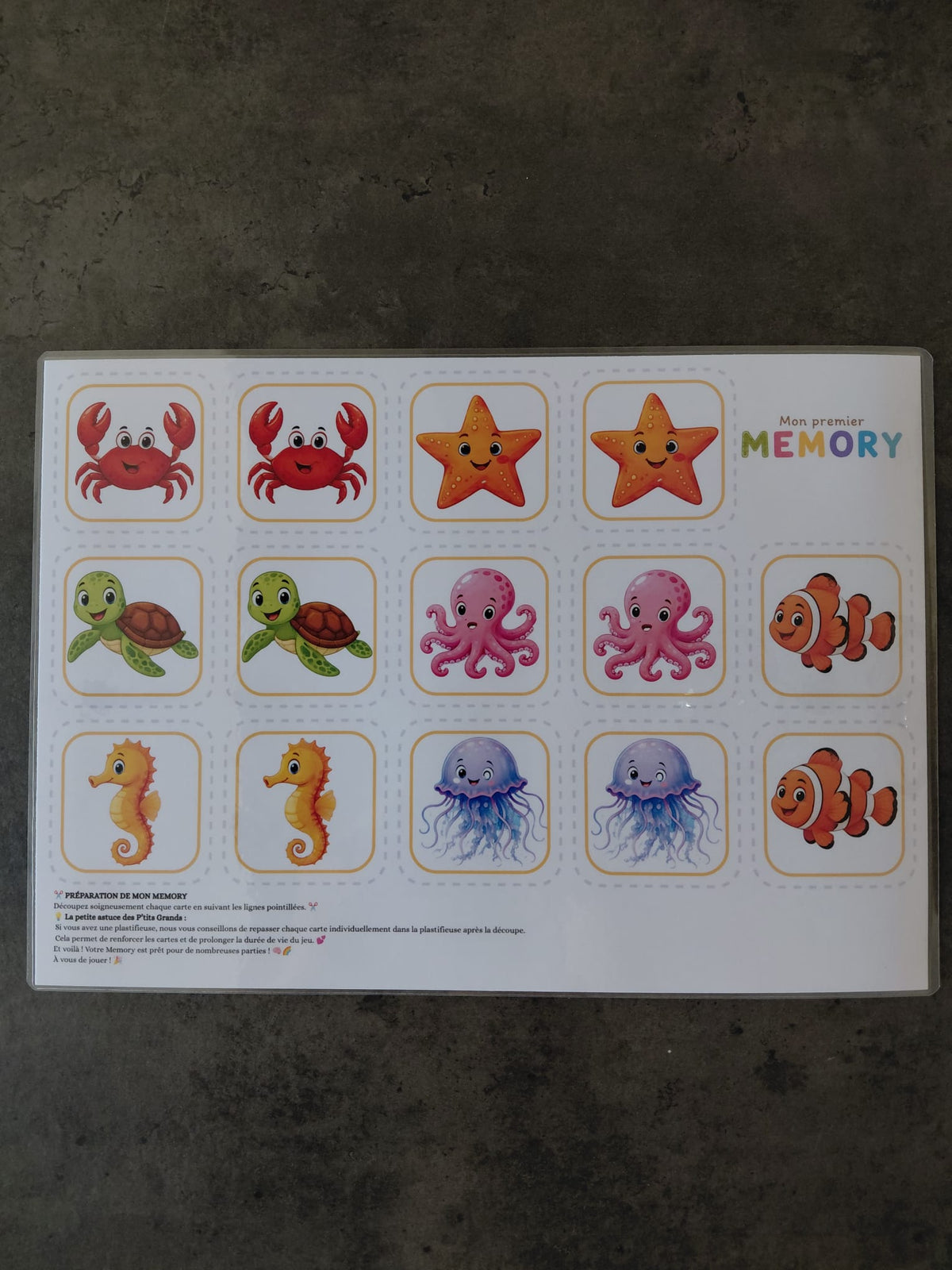 🧠🌈 Mon Premier Memory – Kit à assembler soi-même