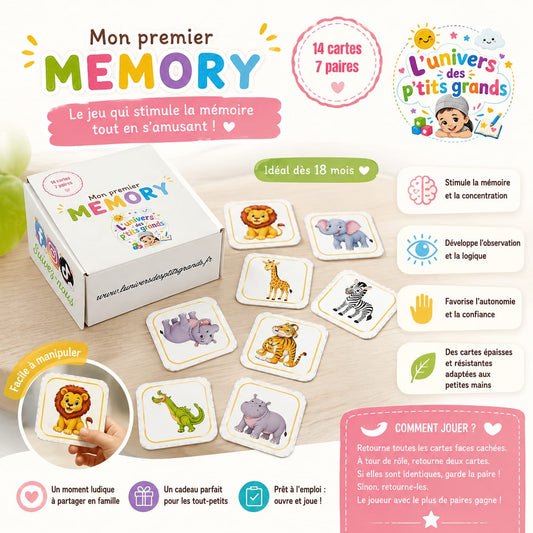 🧠🌈 Mon Premier Memory – Kit à assembler soi-même