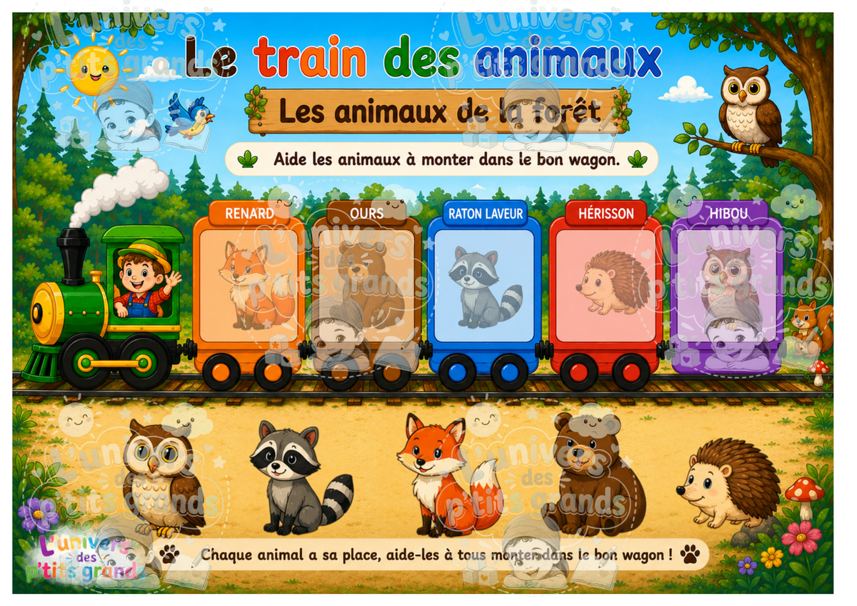 🚂 Le Train des Animaux – Carnet éducatif
