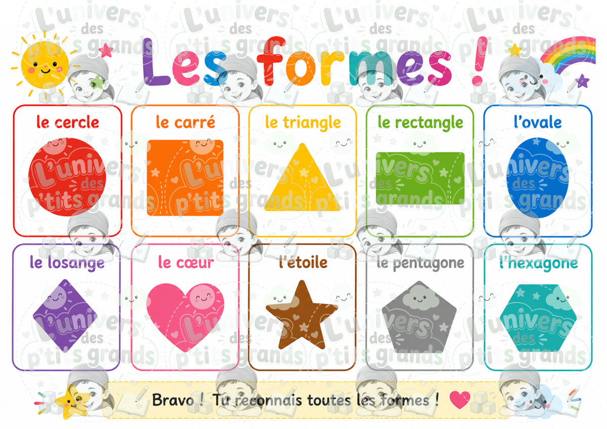 🌈 Mes Premières Découvertes – (Set éducatif plastifié)