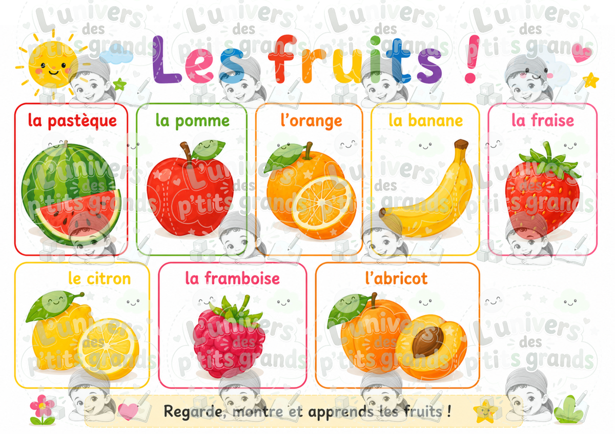 🌈 Mes Premières Découvertes – (Set éducatif plastifié)