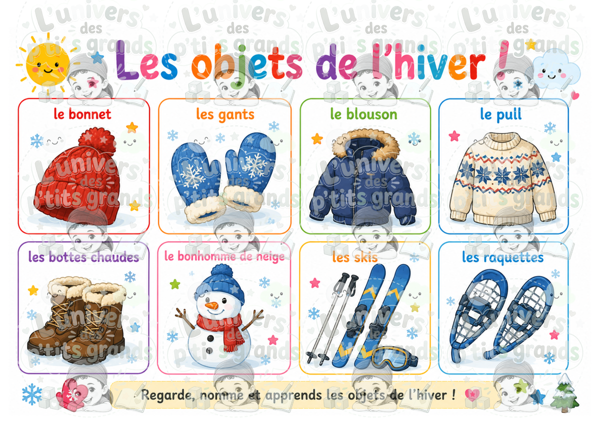 🌈 Mes Premières Découvertes – (Set éducatif plastifié)