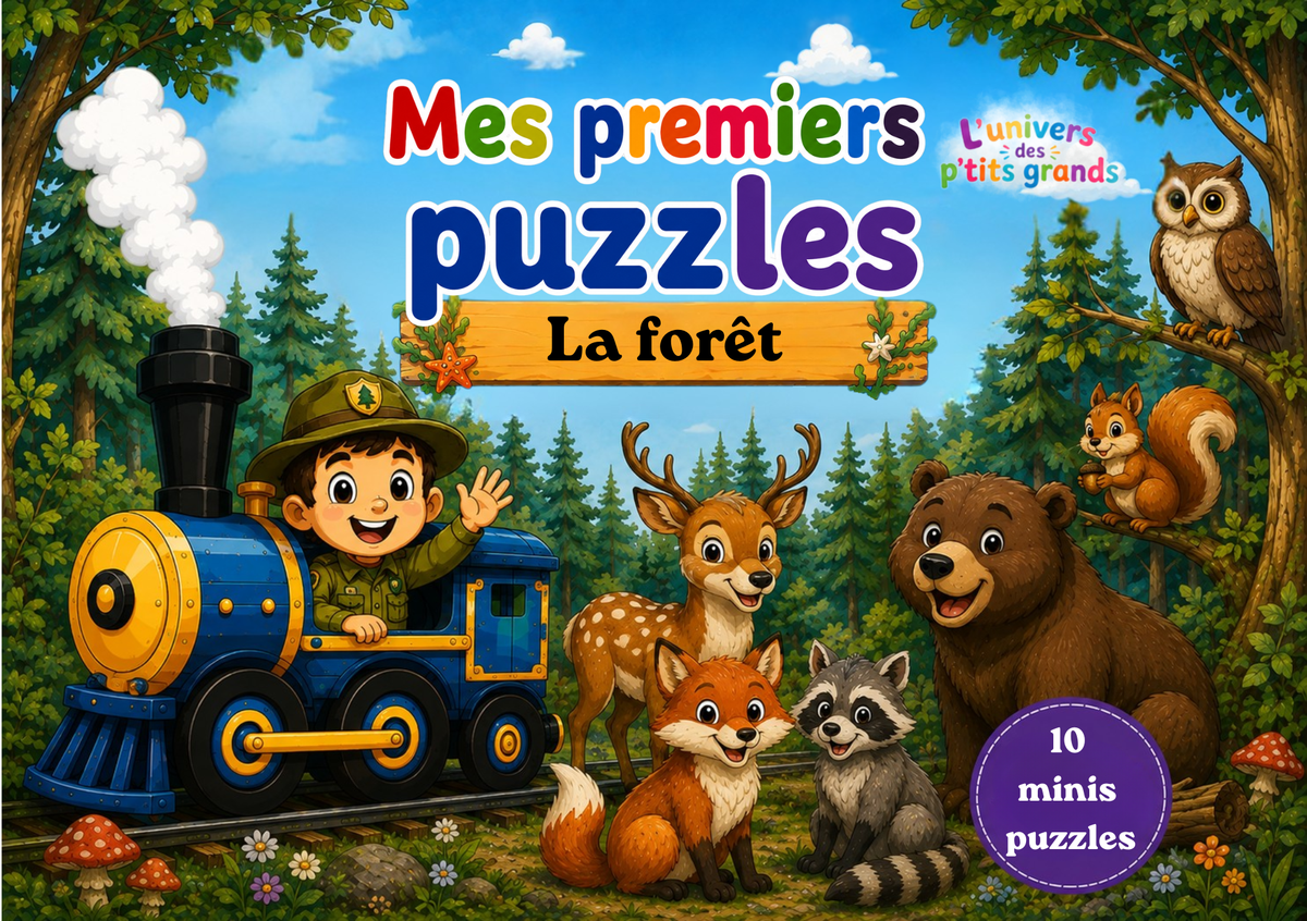 🧩 Mes Premiers Puzzles 🦁🐠🦉🐄🦜