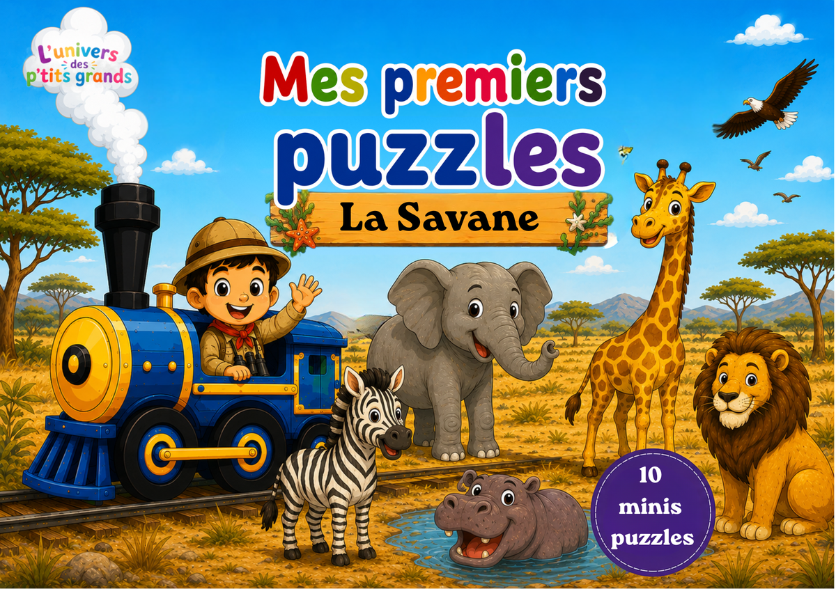 🧩 Mes Premiers Puzzles 🦁🐠🦉🐄🦜