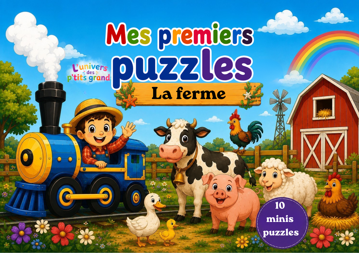 🧩 Mes Premiers Puzzles 🦁🐠🦉🐄🦜